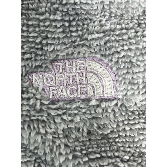 The North Face Women's Oatmeal Full Zip Fuzzy Fleece Osito Jacket Grey Sz L - Picture 6 of 15